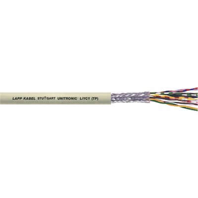 LAPP 35806-100 Adatvezeték UNITRONIC LIYCY (TP) 12 x 2 x 0.25 mm² Szürke 100 m