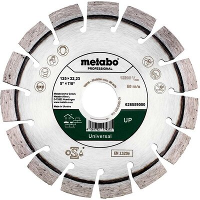 Metabo 628559000 Gyémánt bevonatú vágótárcsa Ø 125 mm Furat átmérő 22.23 mm 1 db