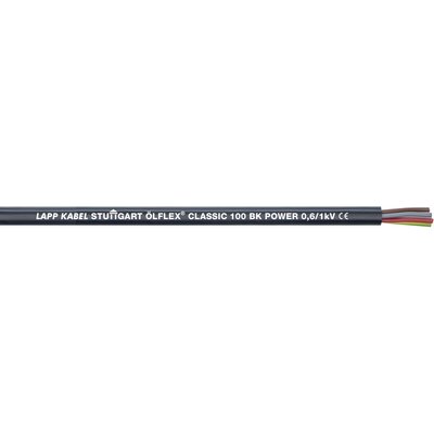 LAPP ÖLFLEX® CLASSIC 100 BK POWER Vezérlő vezeték 4 G 1.50 mm² Fekete 1120464-500 500 m