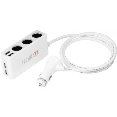 Technaxx 4592 TE11 TE11 Szivargyújtó elosztó Szivargyújtó csatlakozók száma 3 x Csatlakozók: USB 4 x Terhelhetőség max. 6.8 A