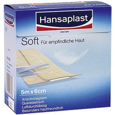 Hansaplast 1009284 Hansaplast SOFT 5 mx 6 cm 5 m x 0.06 m