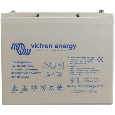 Victron Energy Super Cycle Ólomakku 12 V 100 Ah Ólom-vlies (AGM) M6 csavaros csatlakozó