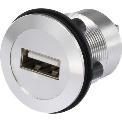 Beépíthető USB aljzat, USB 2.0 aljzat A, USB 2.0 aljzat B, Tru Components USB-02