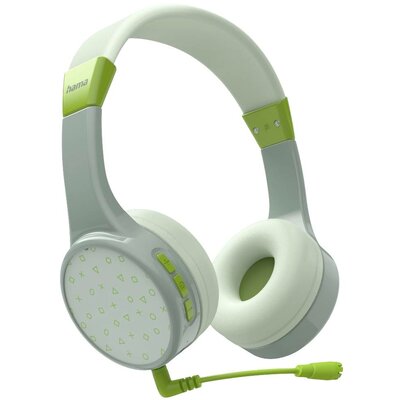 Hama Teens Guard Gyermek On Ear headset Bluetooth® Stereo Zöld Headset, Hangerő szabályozás