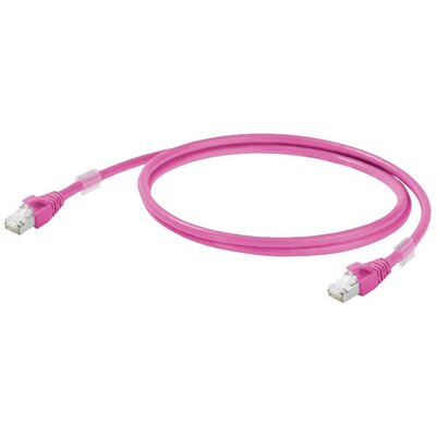 Weidmüller 1201270005 RJ45 Hálózati kábel, patchkábel CAT 6A S/FTP 0.50 m Bíbor 1 db