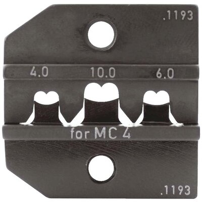 Rennsteig Werkzeuge 624 1193 3 0S Krimpelő betét Napelemes dugós csatlakozó Alkalmas fogó MC4 4 - 6 mm² Alkalmas márka Rennsteig Werkzeuge PEW 12