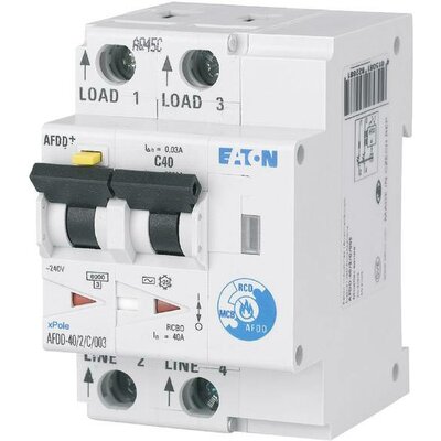 Eaton 187237 Tűzvédelmi kapcsoló 2 pólusú 40 A 0.03 A 230 V/AC 1 db