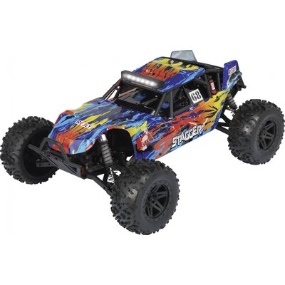 RC elektromos modellautó készlet Buggy 4WD 100% RtR 2,4 GHz 1:10, Reely Stagger Brushed