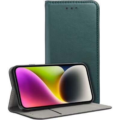 Smart Magneto book case for IPHONE 15 PRO MAX sötétzöld