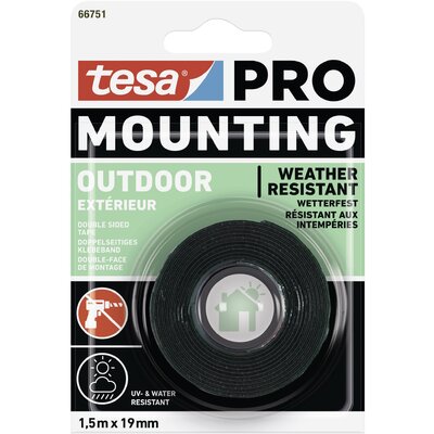 tesa Mounting PRO Outdoor 66751-00000-00 Rögzítő szalag Átlátszó (H x Sz) 1.5 m x 19 mm 1 db