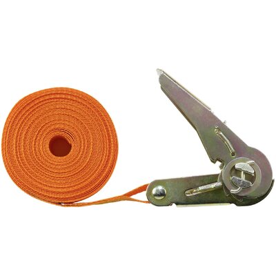 TOOLCRAFT TO-6802776 Egy részes szíj Húzóerő LC=350 daN (H x Sz) 6 m x 25 mm Racsni