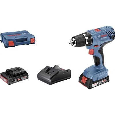 Bosch Professional GSR 18V-21 06019H100A Akkus fúrócsavarozó 18 V 2.0 Ah Lítiumion 2. akkuval, Hordtáskával, Töltővel