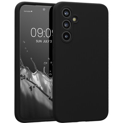 Szilikon telefonvédő (matt) FEKETE [Samsung Galaxy A54 5G (SM-A546)]