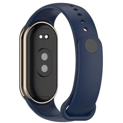 Pótszíj (egyedi méret, szilikon, állítható) SÖTÉTKÉK [Xiaomi Band 8]