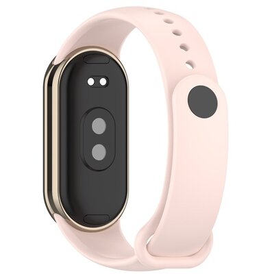 Pótszíj (egyedi méret, szilikon, állítható) RÓZSASZÍN [Xiaomi Band 8]