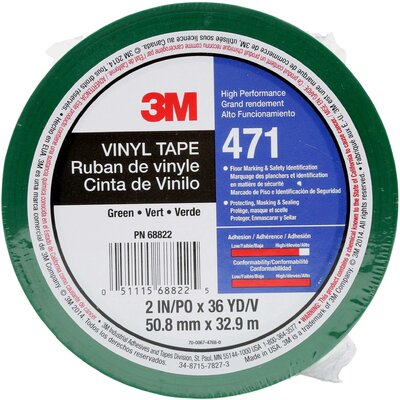 3M 471GR50IW PVC ragasztószalag Zöld (H x Sz) 33 m x 50 mm 1 db