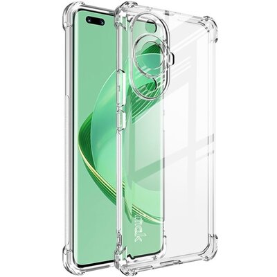 IMAK szilikon telefonvédő (közepesen ütésálló, légpárnás sarok) ÁTLÁTSZÓ [Huawei Nova 11 Pro]