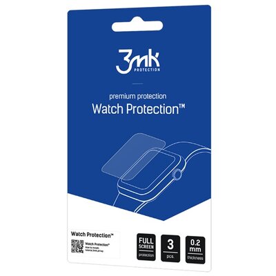 3MK WATCH PROTECTION kijelzővédő fólia 3db (full screen, íves részre, öntapadó, ultravékony, 0.2mm, PET) ÁTLÁTSZÓ [Garmin Venu 2]