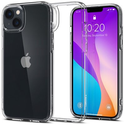 SPIGEN ACS04894 SPIGEN ULTRA HYBRID műanyag telefonvédő (közepesen ütésálló, szilikon légpárnás keret) ÁTLÁTSZÓ [Apple iPhone 14 Plus]