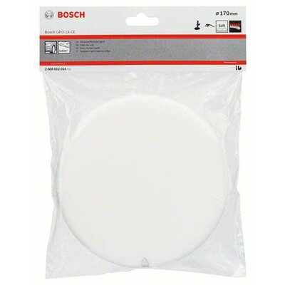Bosch Accessories 2608612024 Habanyag korong, puha (fehér), Ø 170 mm - Ø 170mm Ø 170 mm 1 db