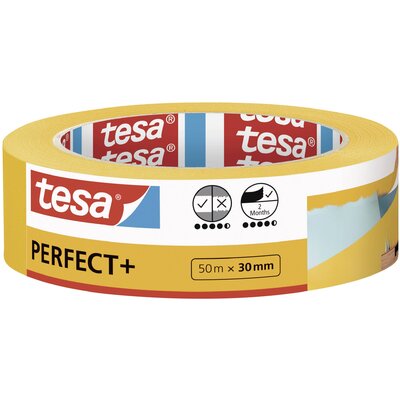 tesa Perfect+ 56537-00000-00 Festő védőszalag Sárga (H x Sz) 50 m x 30 mm 1 db