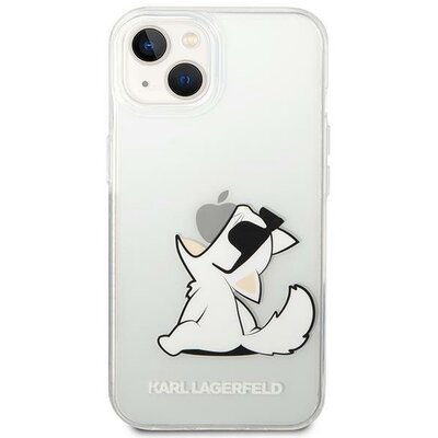 Eredeti tok KARL LAGERFELD KLHCP14MCFNRC for iPhone 14 PLUS (Choupette Eat / transparent)