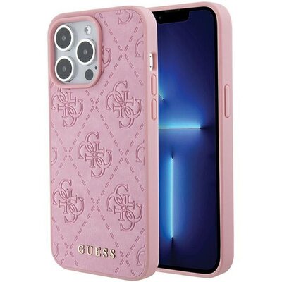 Eredeti tok GUESS GUHCP15LP4EPMP for iPhone 15 PRO (Quilted 4G Classic / pink)