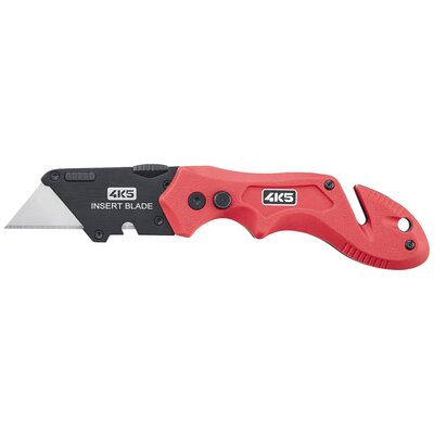 4K5 Tools TK 300 Insert Blade Knife 600.300A Összecsukható kés Tokkal Piros, Fekete