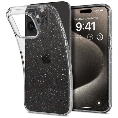 SPIGEN ACS06559 SPIGEN LIQUID CRYSTAL GLITTER szilikon telefonvédő (közepesen ütésálló, légpárnás sarok, csillámporos) ÁTLÁTSZÓ