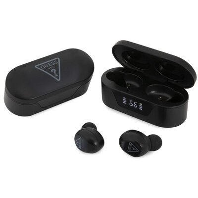 CG MOBILE GUTWST31TK CG MOBILE GUESS TRIANGLE bluetooth fülhallgató SZTEREO (v5.0, TWS, mikrofon, zajszűrő, IPX5 vízálló + töltőtok) FEKETE