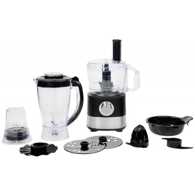 Princess Food Processor Konyhagép 1000 W Fekete, Ezüst