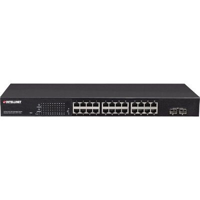 Intellinet 560559 Hálózati switch 24 + 2 Port 1 GBit/s PoE funkció