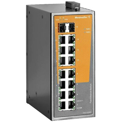 Weidmüller IE-SW-EL16-14TX-2FESFP Ipari Ethernet switch 10 / 100 MBit/s