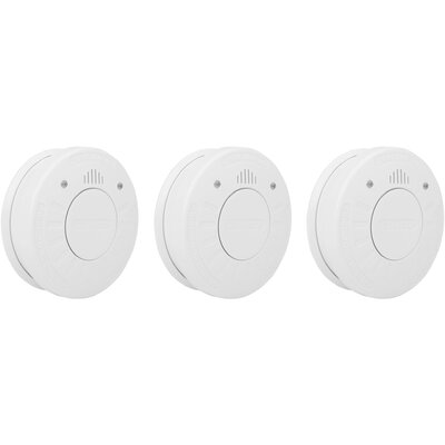 Smartwares FSM-12503 Füstjelző 3 részes készlet 10 éves elemélettartammal Elemekről üzemeltetett