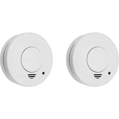 Smartwares FSM-11512 Füstjelző 2 részes készlet 5 éves elemélettartammal Elemekről üzemeltetett