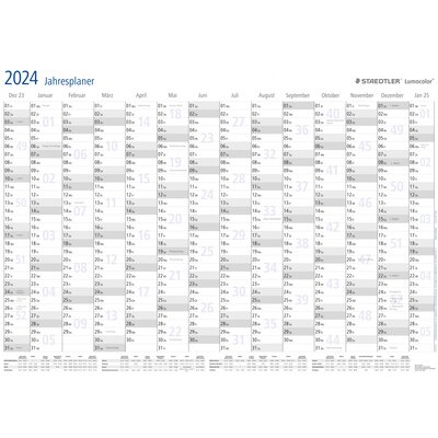 Staedtler Lumocolor® year planner 641 YP Falinaptár magyar DIN A3 12 hónap/1 oldal 1 db