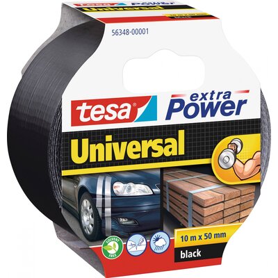 tesa UNIVERSAL 56348-00001-05 Szövet ragasztószalag tesa® extra Power Fekete (H x Sz) 10 m x 50 mm 1 db