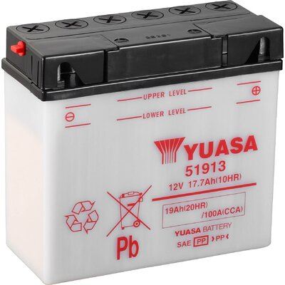 Yuasa 51913 Motorkerékpár akku 12 V 19 Ah