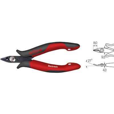 Wiha 26812 Elektronika- és finommechanika Oldalcsípőfogó Fazetta nélkül 118 mm