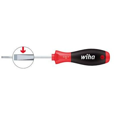 Wiha Schlitzschraubendreher lang 3x0,5x200/304mm Soft-Finish Villanyszerelő Egyenes pengéjű csavarhúzó Pengeszélesség: 3 mm Penge hossz: 200 mm DIN ISO 2380