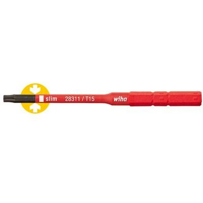 Wiha SlimBit electric VDE TORX Cserélhető penge T 15 75 mm Alkalmas Wiha Torque