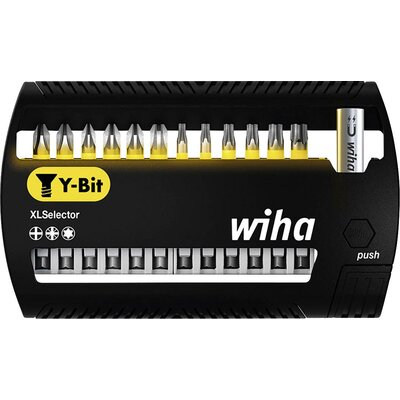 Wiha 41834 Bit készlet 13 részes Kereszthornyú Phillips, Kereszthornyú Pozidriv, TORX Plus