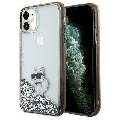 Eredeti tok KARL LAGERFELD KLHCN61LKCNSK for iPhone 11 (Liquid Glitter C / transparent)