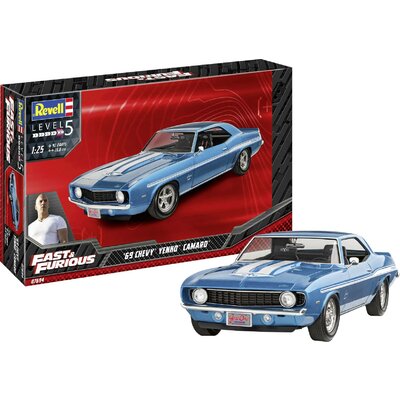 Revell RV 1:24 Fast & Furious 1969 Chevy Camaro Yenko 1:24 Autómodell