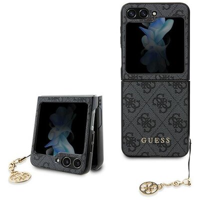 Eredeti tok GUESS GUHCZF5GF4GGR for Samsung Flip 5 (4G Charm / grey)