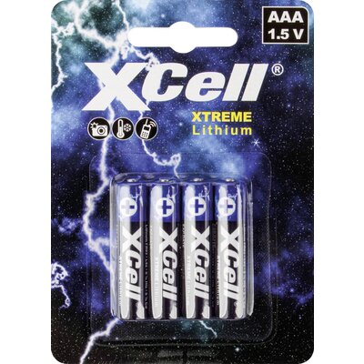 XCell Mikroelem XTREME FR03/L92 Lítium 1.5 V 4 db