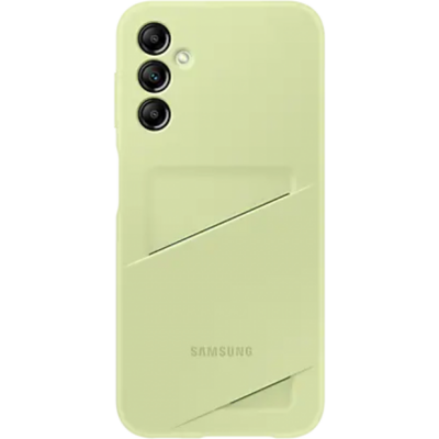 Samsung A15 kártyatartós hátlap, Lime