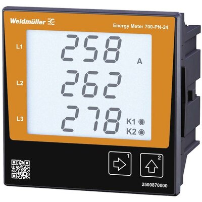 Weidmüller ENERGY METER 700-PN-24 Digitális beépíthető mérőműszer