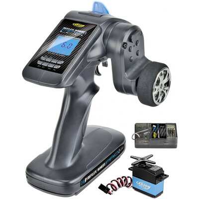 Carson Modellsport Reflex Wheel Pro III LCD Marine Pisztolymarkolatos távirányító 2,4 GHz Csatornák: 3 Vevővel