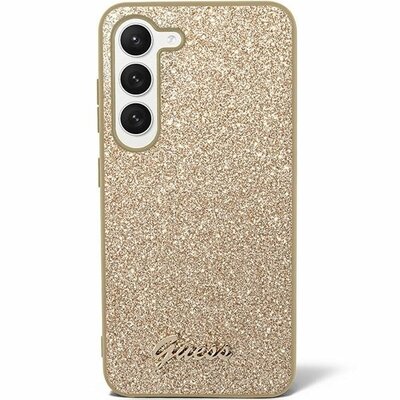 Eredeti tok GUESS GUHCS24SHGGSHD for Samsung S24 (Glitter Script / gold)